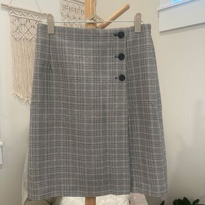 Worthington Petite Vintage Wrap Plaid Pencil Skirt Women’s S